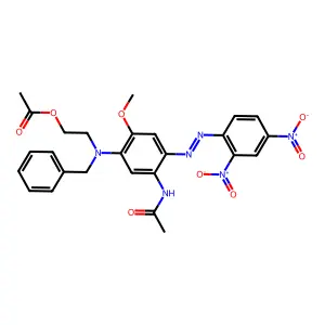 2-((5-Acetamido-4-((2,4-dinitrophenyl)azo)-2-methoxyphenyl)benzylamino)ethyl acetate structure