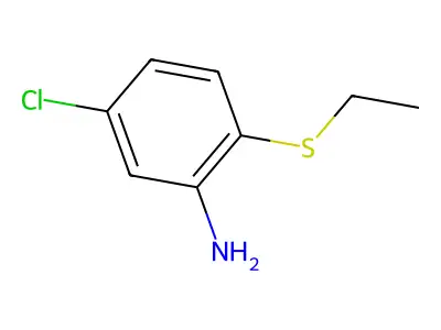 5-Chloro-2-(ethylsulfanyl)aniline structure