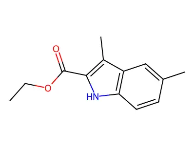 ethyl 3,5-dimethyl-1H-indole-2-carboxylate structure