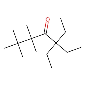 5,5-Diethyl-2,2,3,3-tetramethyl-4-heptanone structure
