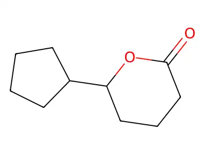 6-环戊基四氢-2H-吡喃-2-酮 structure