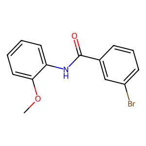 3-溴-N-(2-甲氧基苯基)苯甲酰胺 structure