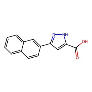 5-(萘-2-基)-1H-吡唑-3-甲酸 structure