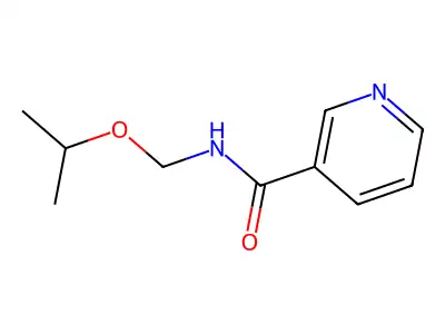 N-[(Propan-2-yloxy)methyl]pyridine-3-carboxamide structure