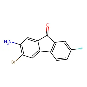 2-Amino-3-bromo-7-fluoro-9h-fluoren-9-one structure