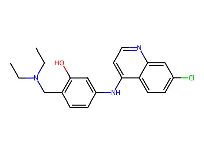 5-(7-氯喹啉-4-基氨基)-2-二乙氨甲基苯酚 structure