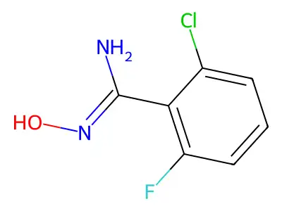 2-chloro-6-fluoro-N'-hydroxybenzenecarboximidamide structure