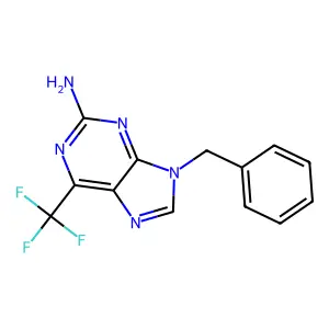 9-Benzyl-6-(trifluoromethyl)-9h-purin-2-amine structure
