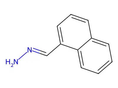 1-Naphthalenecarboxaldehyde, hydrazone structure