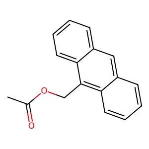 9-Anthracenemethanol, acetate structure