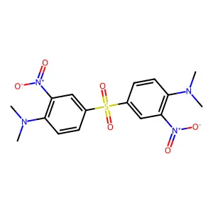 4-[4-(dimethylamino)-3-nitrophenyl]sulfonyl-N,N-dimethyl-2-nitroaniline structure