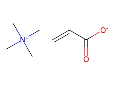 Methanaminium, N,N,N-trimethyl-, 2-propenoate (1:1) structure