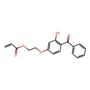2-(4-苯甲酰基-3-羟基苯氧基)乙基丙烯酸酯 structure