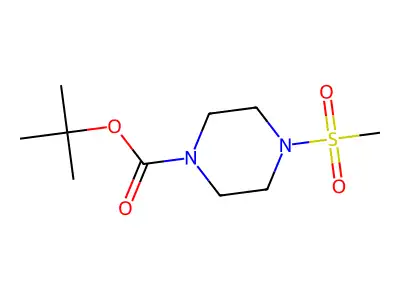 Tert-butyl 4-(methylsulfonyl)piperazine-1-carboxylate structure
