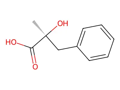 2-Hydroxy-2-methyl-3-phenylpropanoic acid structure