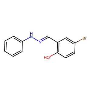 4-Bromo-2-[(phenylhydrazinylidene)methyl]phenol structure