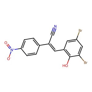 Benzeneacetonitrile, a-[(3,5-dibromo-2-hydroxyphenyl)methylene]-4-nitro- structure