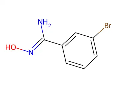 3-Bromo-N-hydroxy-benzamidine structure