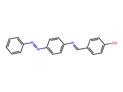 Phenol, 4-[[[4-(2-phenyldiazenyl)phenyl]imino]methyl]- structure