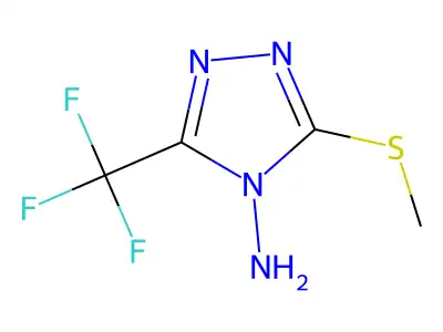 3-(Methylthio)-5-(trifluoromethyl)-4h-1,2,4-triazol-4-amine structure