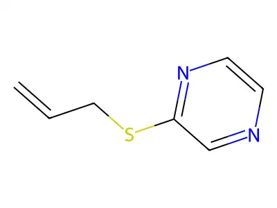 2-(2-Propen-1-ylthio)pyrazine structure