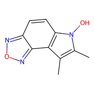 6-Hydroxy-7,8-dimethylpyrrolo[2,3-g][2,1,3]benzoxadiazole structure