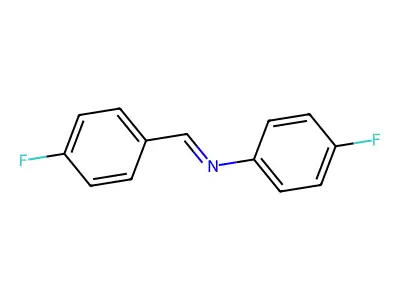 N-(4-Fluorobenzylidene)-4-fluoroaniline structure