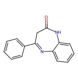1,3-Dihydro-4-phenyl-2H-1,5-benzodiazepin-2-one structure