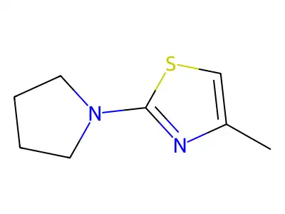 4-Methyl-2-(pyrrolidin-1-yl)-1,3-thiazole structure