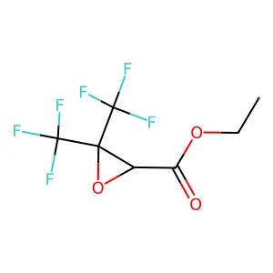 Ethyl 3,3-bis(trifluoromethyl)oxirane-2-carboxylate structure