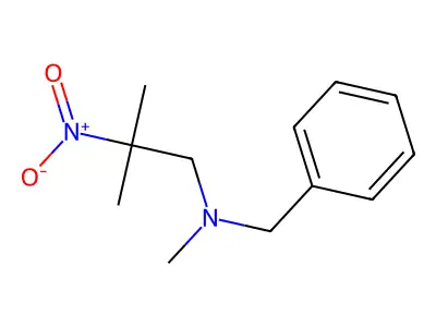 Benzyl(methyl)(2-methyl-2-nitropropyl)amine structure
