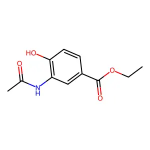 Ethyl 3-acetamido-4-hydroxybenzoate structure