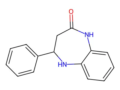 4-phenyl-2,3,4,5-tetrahydro-1H-1,5-benzodiazepin-2-one structure