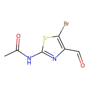 N-(5-bromo-4-formyl-1,3-thiazol-2-yl)acetamide structure