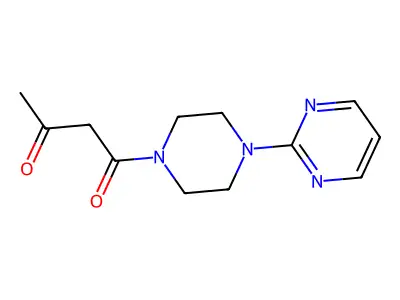 Piperazine, 1-(1,3-dioxobutyl)-4-(2-pyrimidinyl)- structure