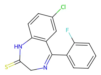 N-Desmethylquazepam structure