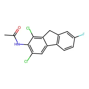 n-(1,3-Dichloro-7-fluoro-9h-fluoren-2-yl)acetamide structure