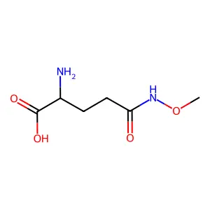 2-Amino-5-(methoxyamino)-5-oxopentanoic acid structure