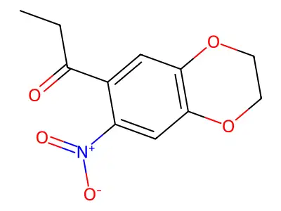 1-(2,3-Dihydro-7-nitro-1,4-benzodioxin-6-yl)-1-propanone structure