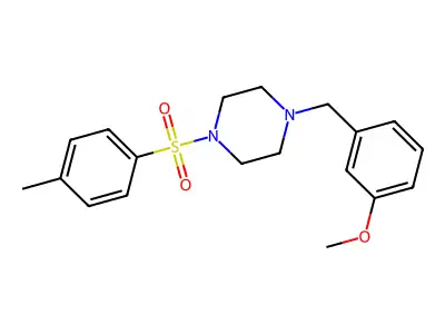 1-(3-Methoxybenzyl)-4-[(4-methylphenyl)sulfonyl]piperazine structure