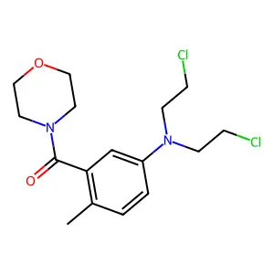 Morpholine, 4-(5-(bis(2-chloroethyl)amino)-o-toluoyl)- structure