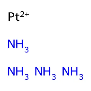 Tetraammineplatinum(2+) structure