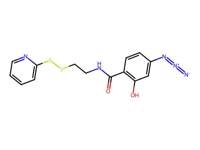 S-[2-(4-Azidosalicylamido)ethylthio]-2-thiopyridine structure