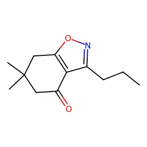 6,6-Dimethyl-3-propyl-5,7-dihydro-1,2-benzoxazol-4-one structure