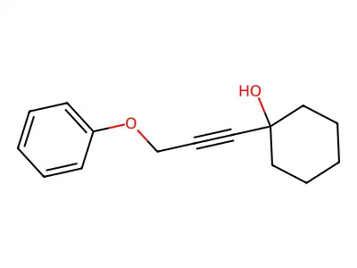 1-(3-Phenoxyprop-1-ynyl)cyclohexan-1-ol structure