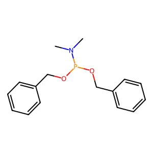 Dibenzyl N,N-dimethylphosphoramidite structure
