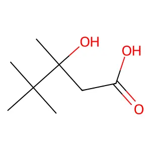 3-Hydroxy-3,4,4-trimethylpentanoic acid structure