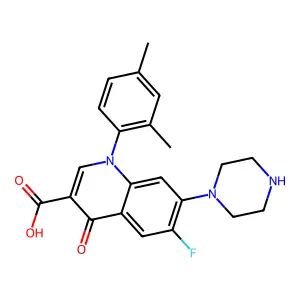 Quinolone der. structure