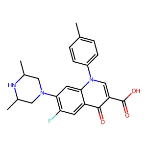 Quinolone der. structure