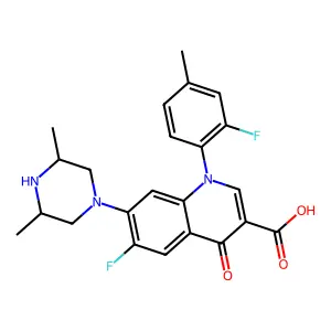 Quinolone der. structure